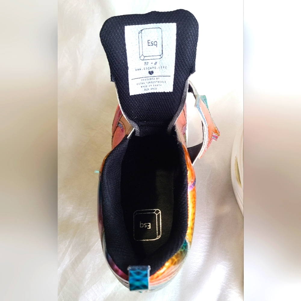 NWT OBO: QU' lenticular Women's Size 6 YRU Shoes - Picture 5 of 7